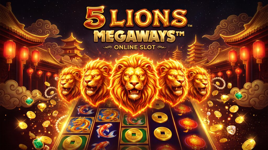 5 Lions Megaways slot - análise completa no LuckyCove