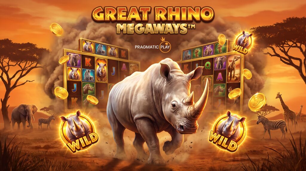 Great Rhino Megaways slot - análise completa no LuckyCove