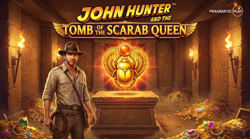 John Hunter and the Tomb of the Scarab Queen slot - análise no LuckyCove